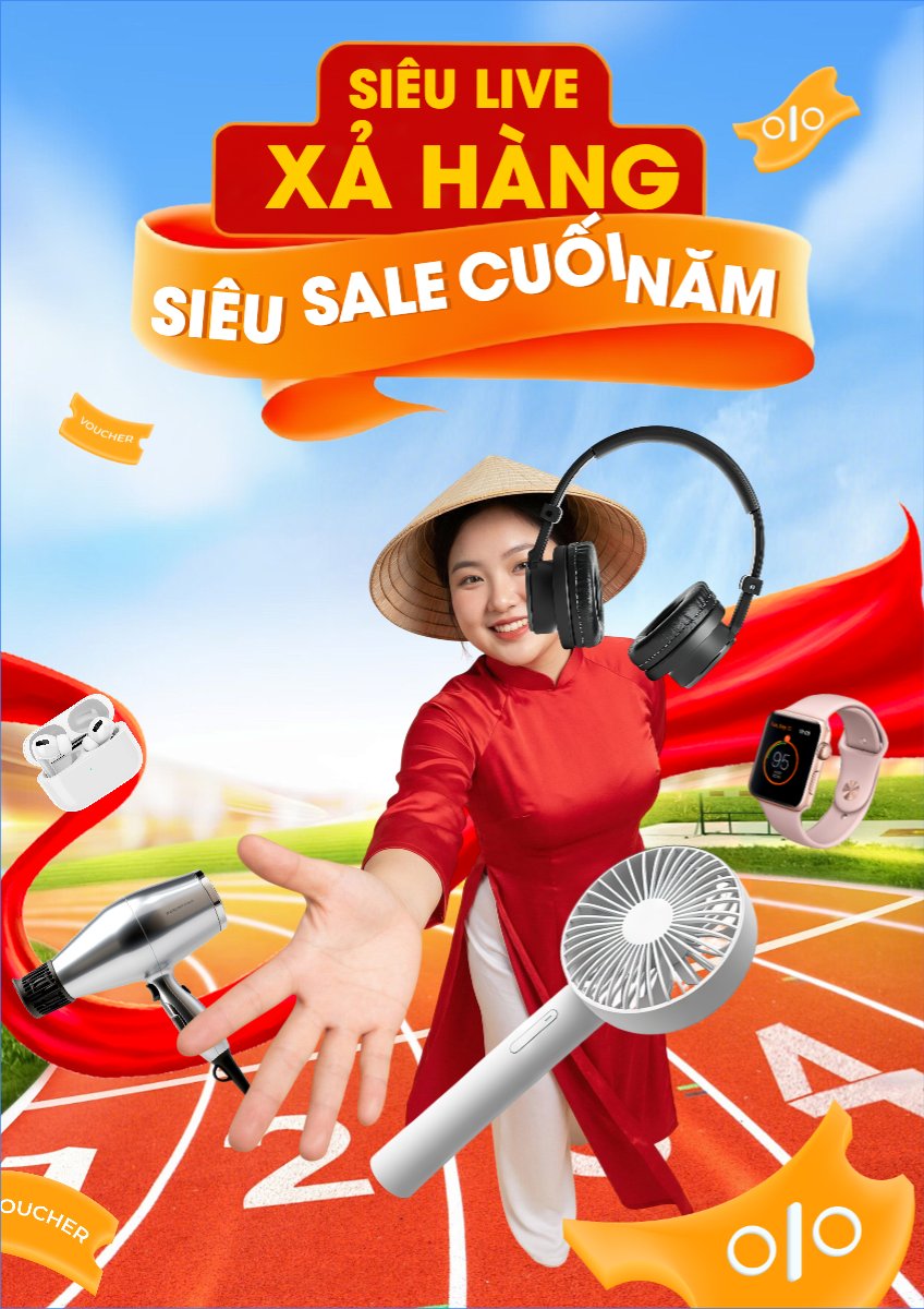 Mẫu Poster chuẩn Siêu live xả hàng — LayerPic