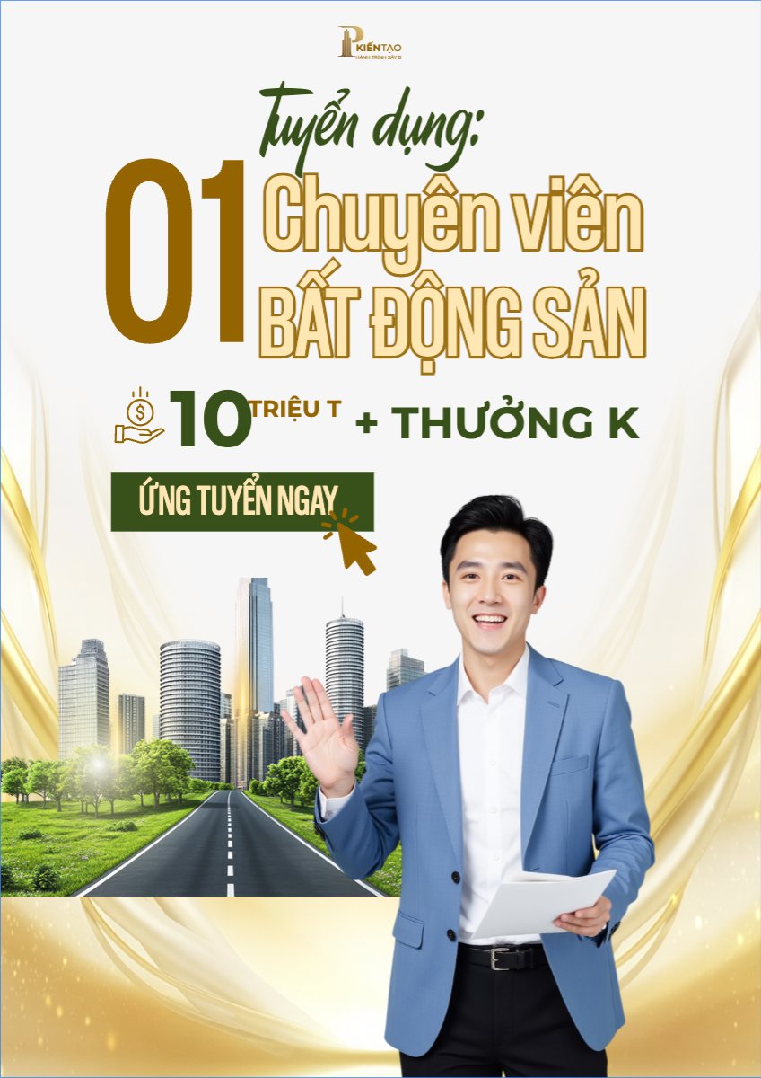 Mẫu Poster chuẩn Tuyển dụng chuyên viên bất động sản — LayerPic