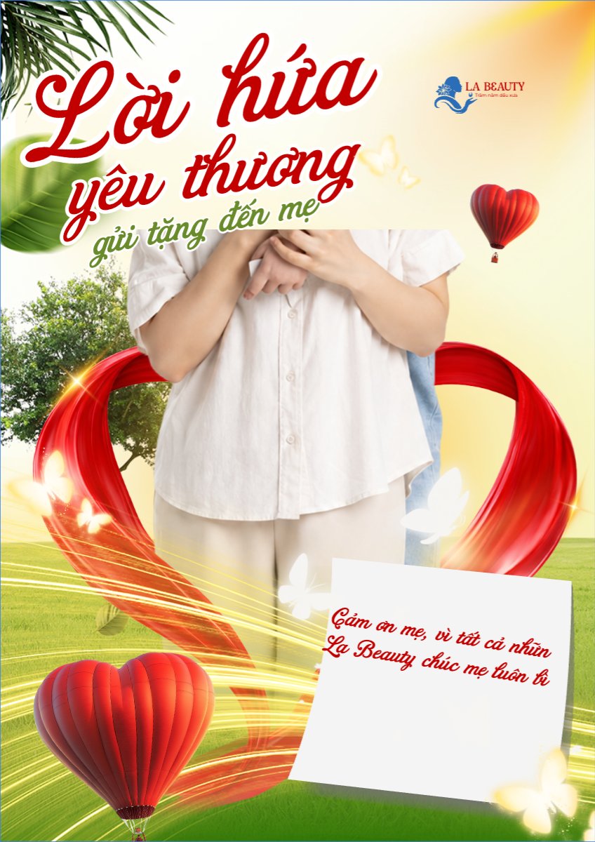 Mẫu Poster chuẩn Lời hứa yêu thương gửi tặng đến mẹ — LayerPic