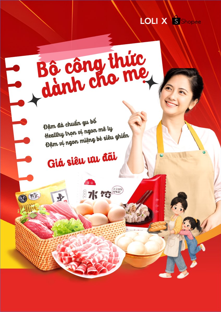 Mẫu Poster chuẩn Bộ công thức dành cho mẹ — LayerPic