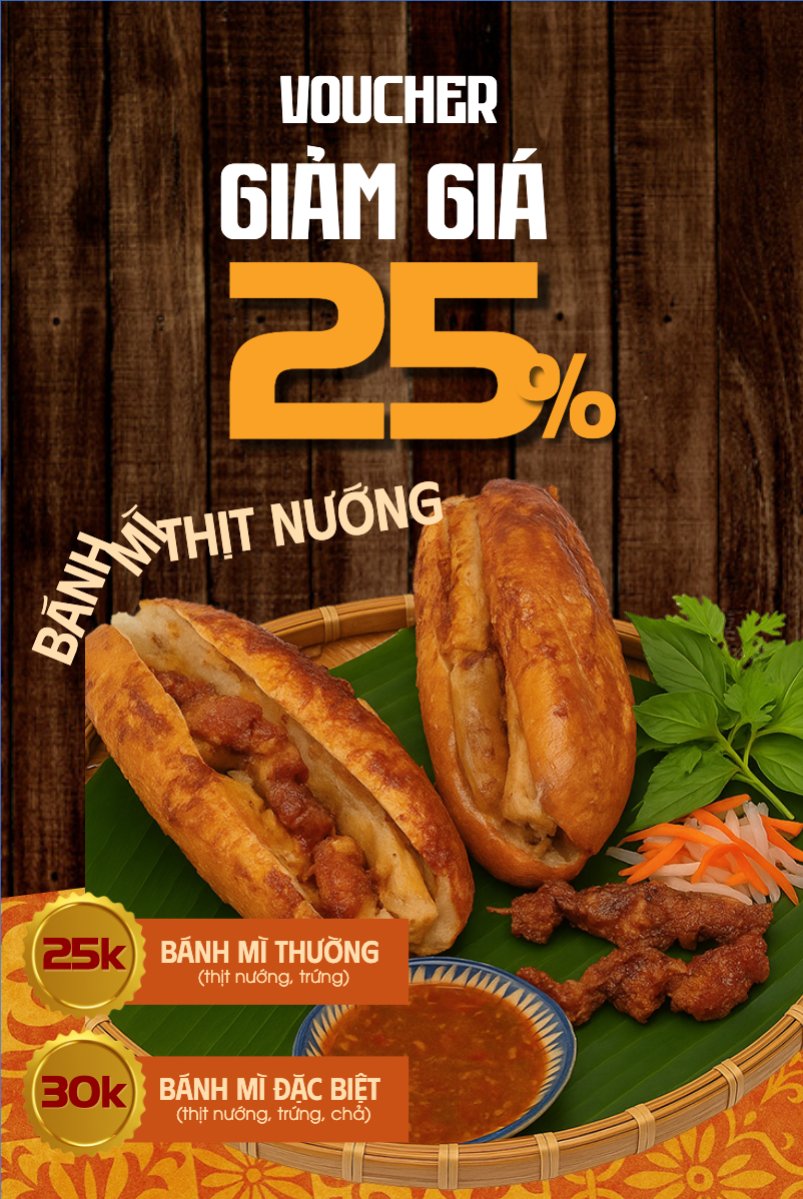 Mẫu Bài post MXH dọc Bánh mì, Món ăn Việt Nam, đồ ăn, food, thực phẩm, ẩm thực, món ăn, F&B, thức ăn, cổ điển, vintage, retro, classic, truyền thống — LayerPic