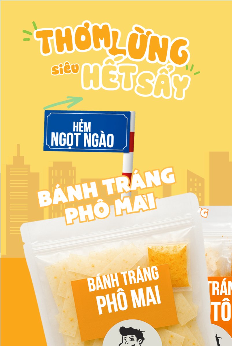 Mẫu Bài post MXH dọc Bánh tráng, đồ ăn, food, thực phẩm, ẩm thực, món ăn, F&B, nhà hàng, thức ăn, dễ thương, hiện đại — LayerPic