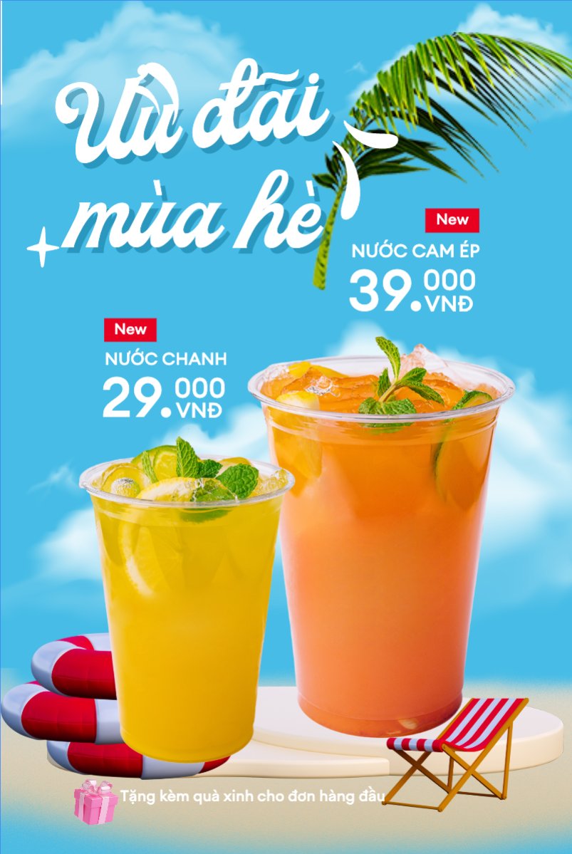 Mẫu Bài post MXH dọc Nước ép, nước uống, juice, giải khát, F&B, drink, dễ thương, hiện đại,modern — LayerPic