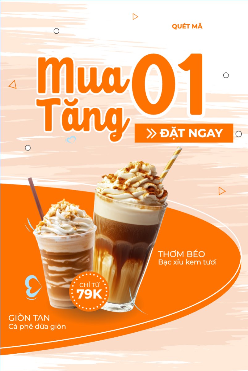 Mẫu Bài post MXH dọc Cà phê, coffee, nước uống, juice, giải khát, F&B, drink, hiện đại — LayerPic