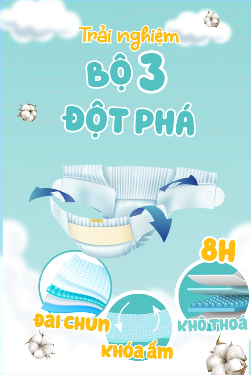 Mẫu Bài post MXH dọc Em bé, baby, trẻ em,kids, sữa, tã,milk, diapers , sự kiện, event, chương trình, sale, giải trí, entertainment — LayerPic