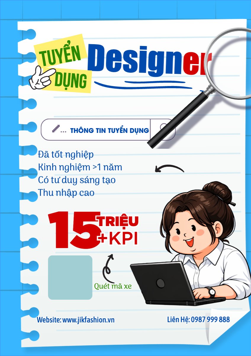 Mẫu Poster chuẩn Tuyển dụng desinger — LayerPic