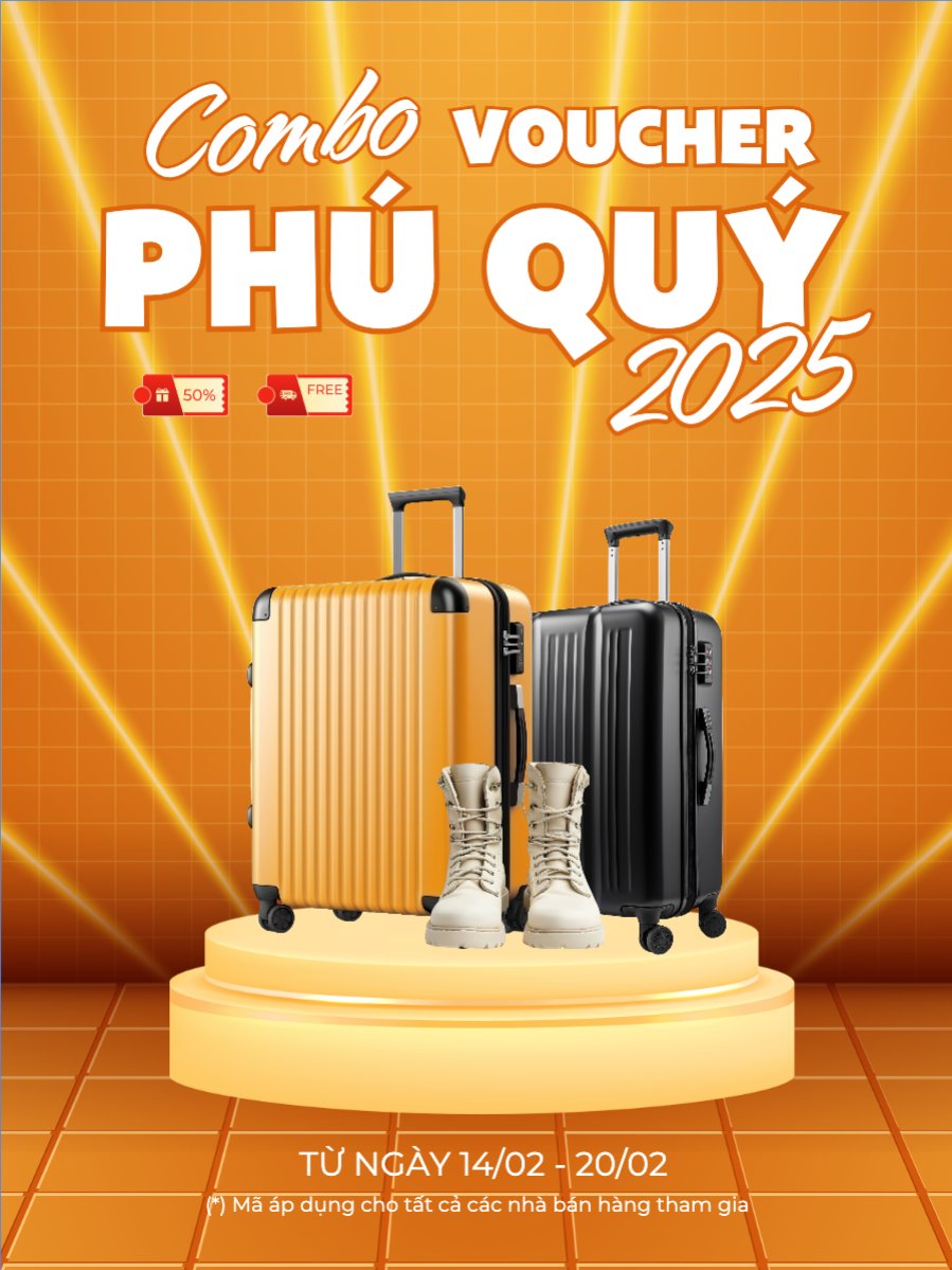 Mẫu Banner dọc Giảm giá, sale, vali, phụ kiện, thời trang, fashion, du lịch, travel — LayerPic