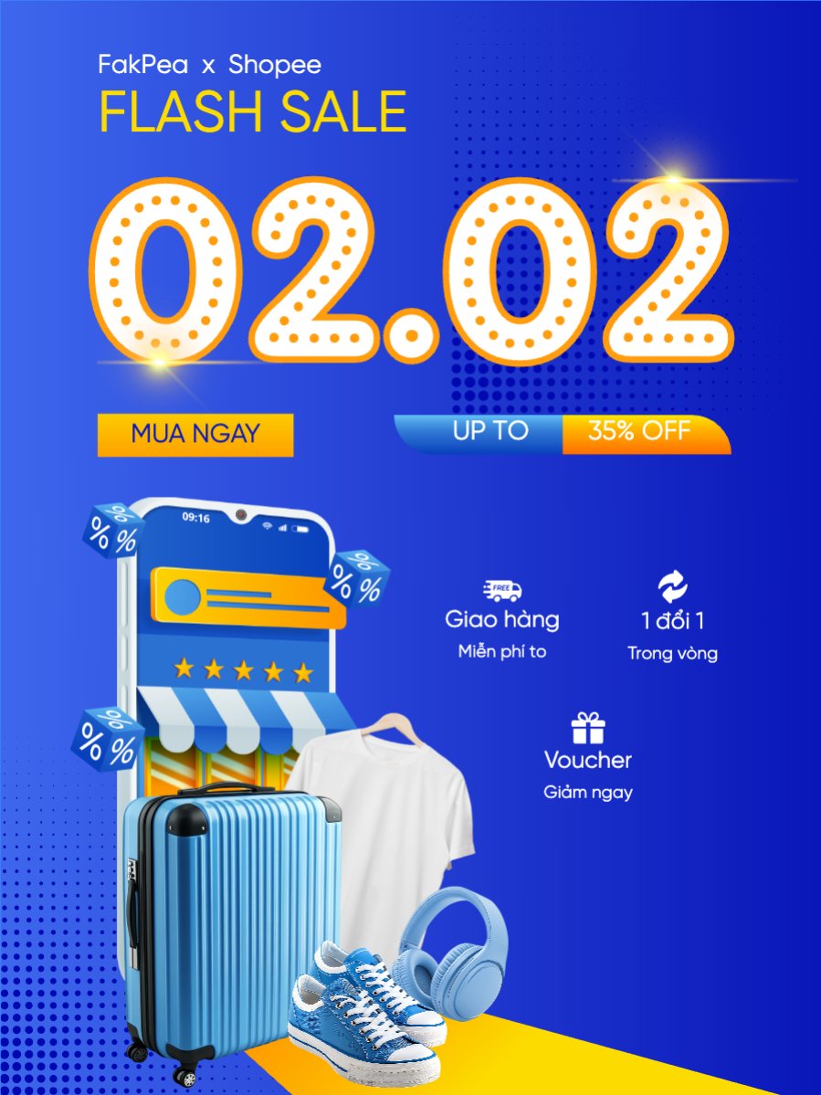 Mẫu Banner dọc Giày, vali, áo, tai nghe, shoes, thời trang, fashion, công nghệ, giải trí — LayerPic