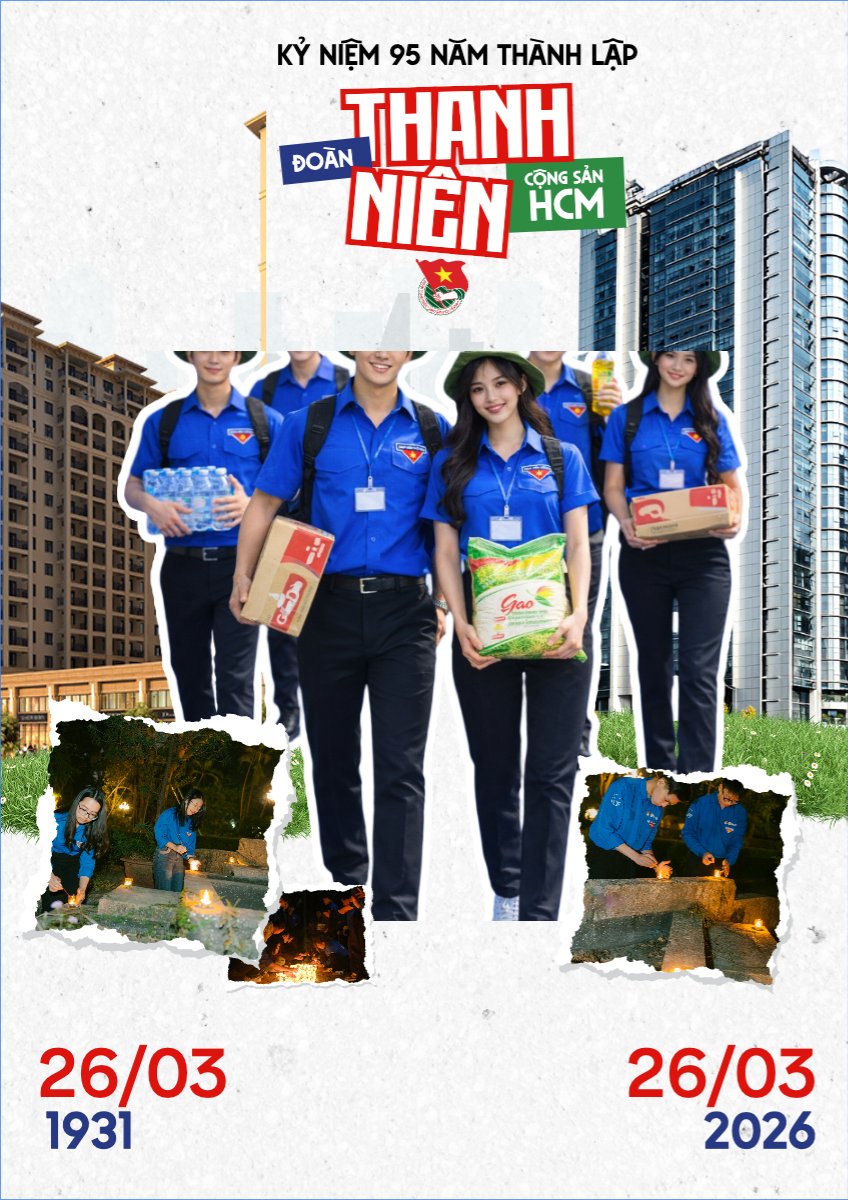 Mẫu Poster chuẩn Ngày thành lập Đoàn TNCS Hồ Chí Minh 26/3 — LayerPic