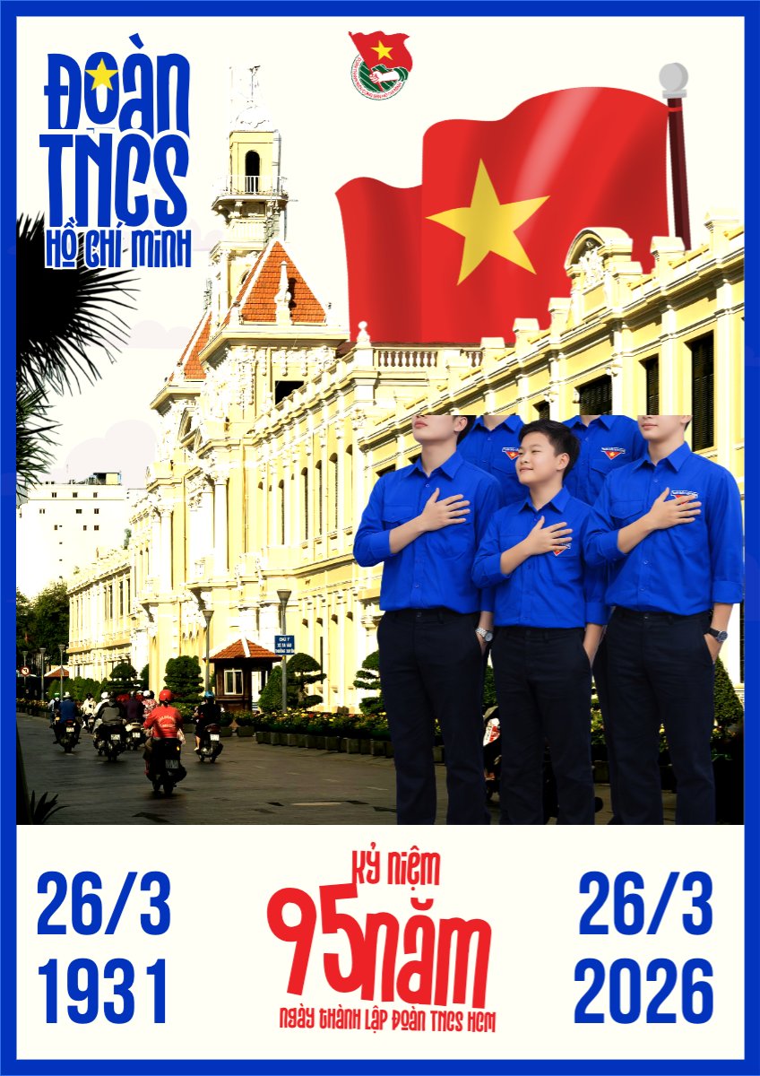 Mẫu Poster chuẩn Ngày thành lập Đoàn TNCS Hồ Chí Minh 26/3 — LayerPic