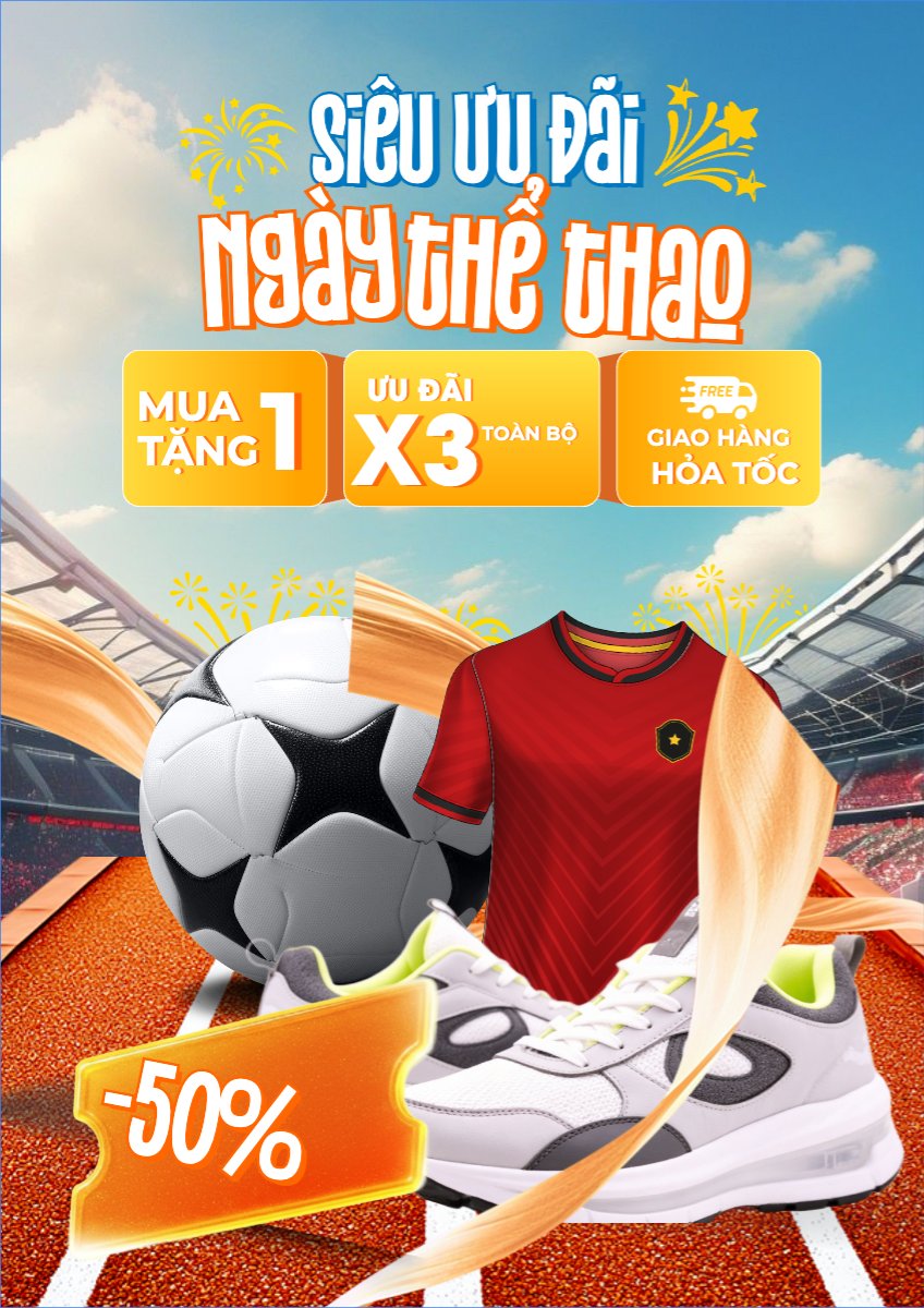 Mẫu Poster chuẩn Ngày thể thao Việt Nam 27/3 — LayerPic
