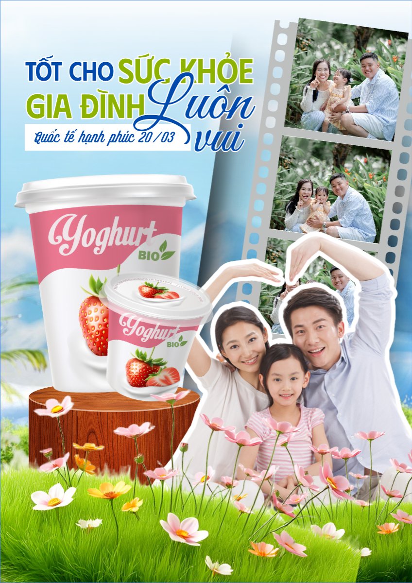 Mẫu Poster chuẩn Ngày quốc tế hạnh phúc — LayerPic