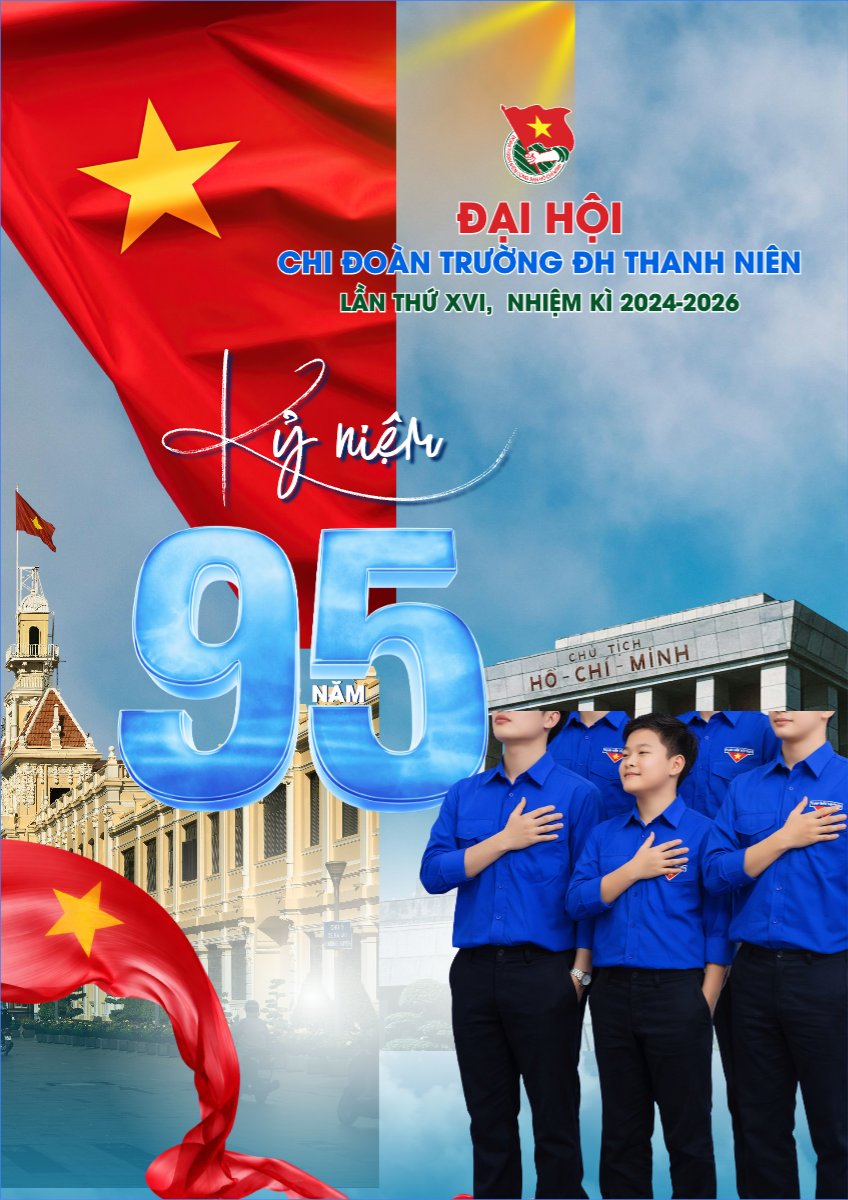 Mẫu Poster chuẩn Ngày thành lập Đoàn TNCS Hồ Chí Minh 26/3 — LayerPic