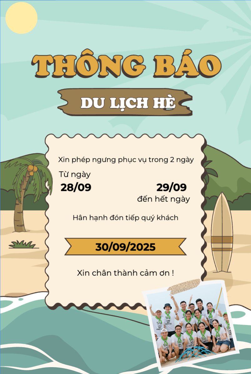 Mẫu Bài post MXH dọc Team building, mùa hè, summer, Du lịch, travel, tourism, trải nghiệm, khám phá — LayerPic
