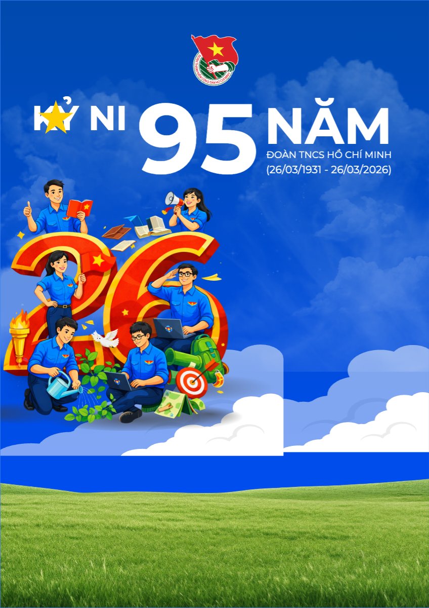 Mẫu Poster chuẩn Ngày thành lập Đoàn TNCS Hồ Chí Minh 26/3 — LayerPic