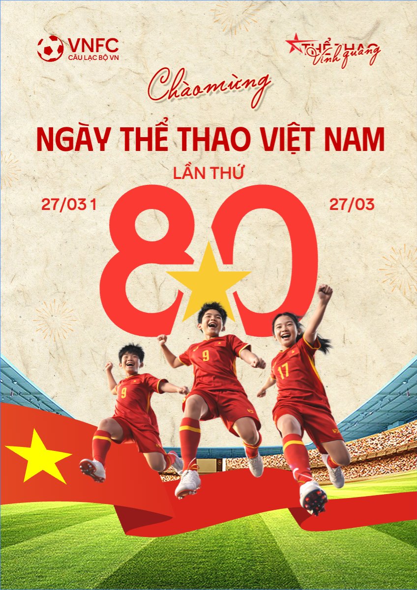 Chào mừng ngày thể thao Việt Nam 27/3