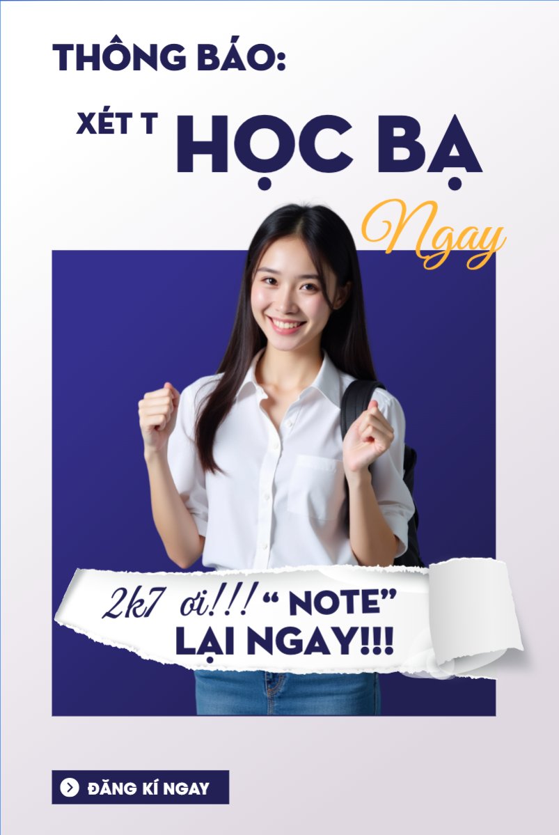 Mẫu Bài post MXH dọc Giáo dục, education, school, trường học,sinh viên, học sinh,đại học, student, university — LayerPic