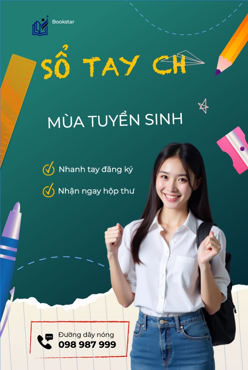 Mẫu Bài post MXH dọc Giáo dục, education, học sinh, sinh viên, student, thông báo — LayerPic