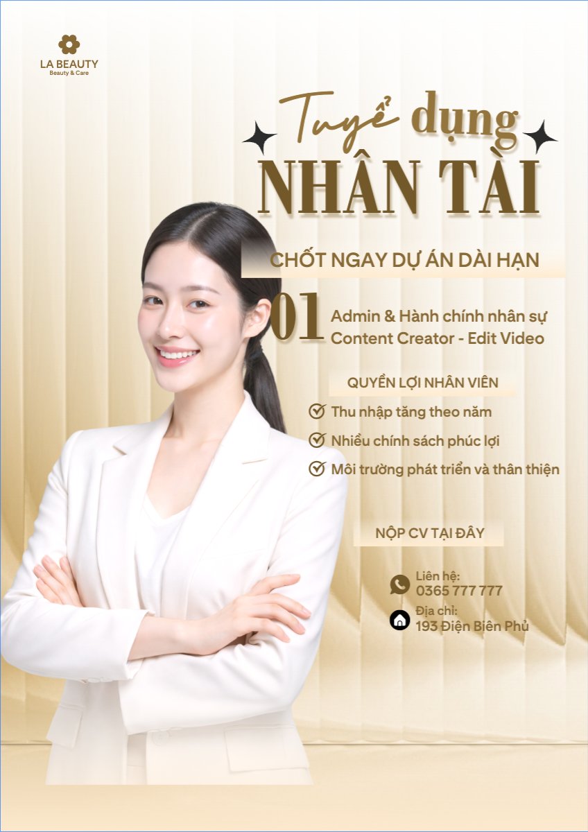 Mẫu Poster chuẩn Tuyển dụng nhân tài — LayerPic