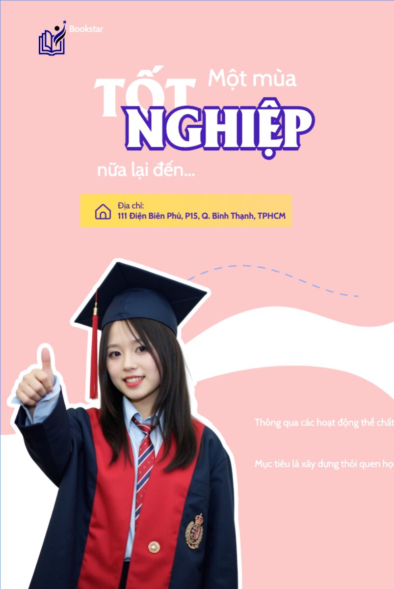 Mẫu Bài post MXH dọc Giáo dục, education, học sinh, sinh viên, student, thông báo — LayerPic