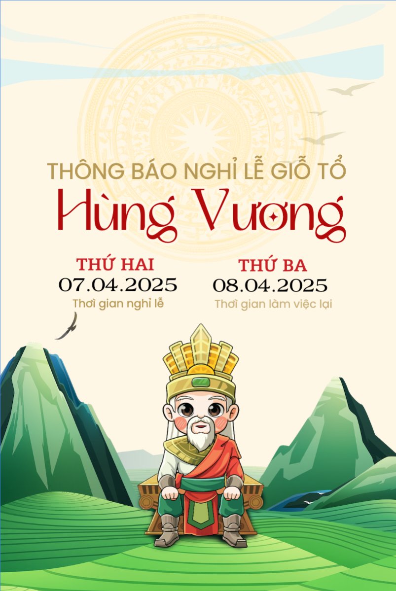 Mẫu Bài post MXH dọc 10/3, Giỗ Tổ Hùng Vương, Việt Nam, truyền thống, Vietnamese, sự kiện, event — LayerPic