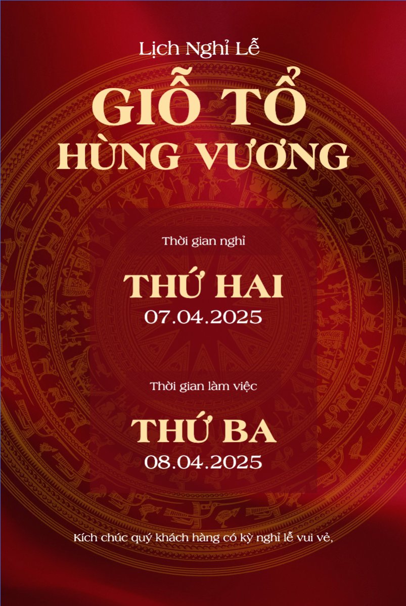 Mẫu Bài post MXH dọc 10/3, Giỗ Tổ Hùng Vương, Việt Nam, truyền thống, Vietnamese, sự kiện, event — LayerPic