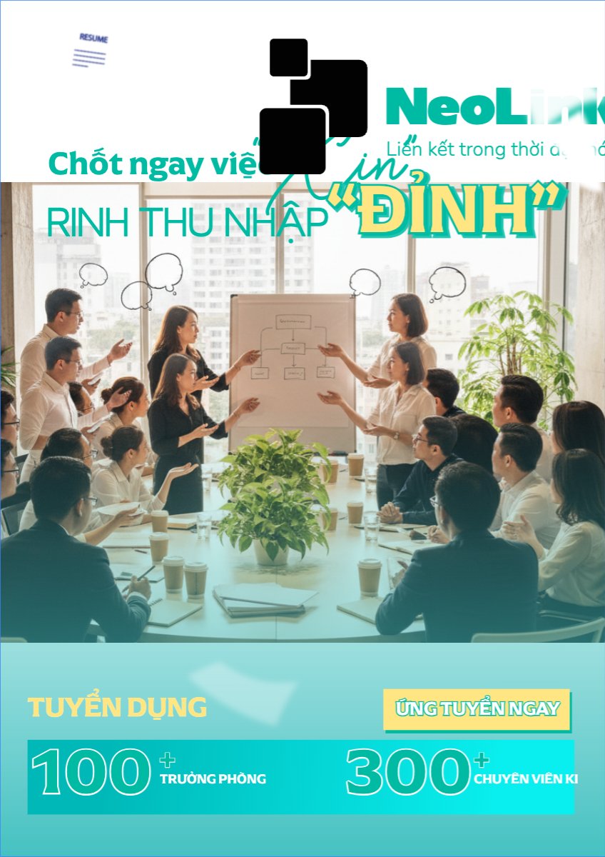 Mẫu Poster chuẩn Tuyển dụng kinh doanh — LayerPic