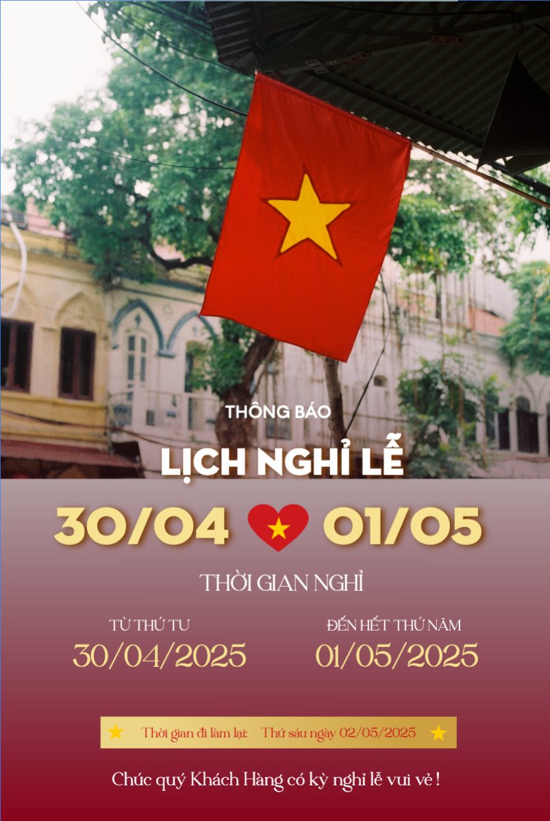 Mẫu Bài post MXH dọc 30/4-1/5, lễ, Việt Nam, truyền thống, Vietnamese, sự kiện, event — LayerPic