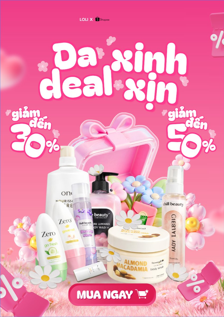 Mẫu Poster chuẩn Da xinh deal xịn — LayerPic