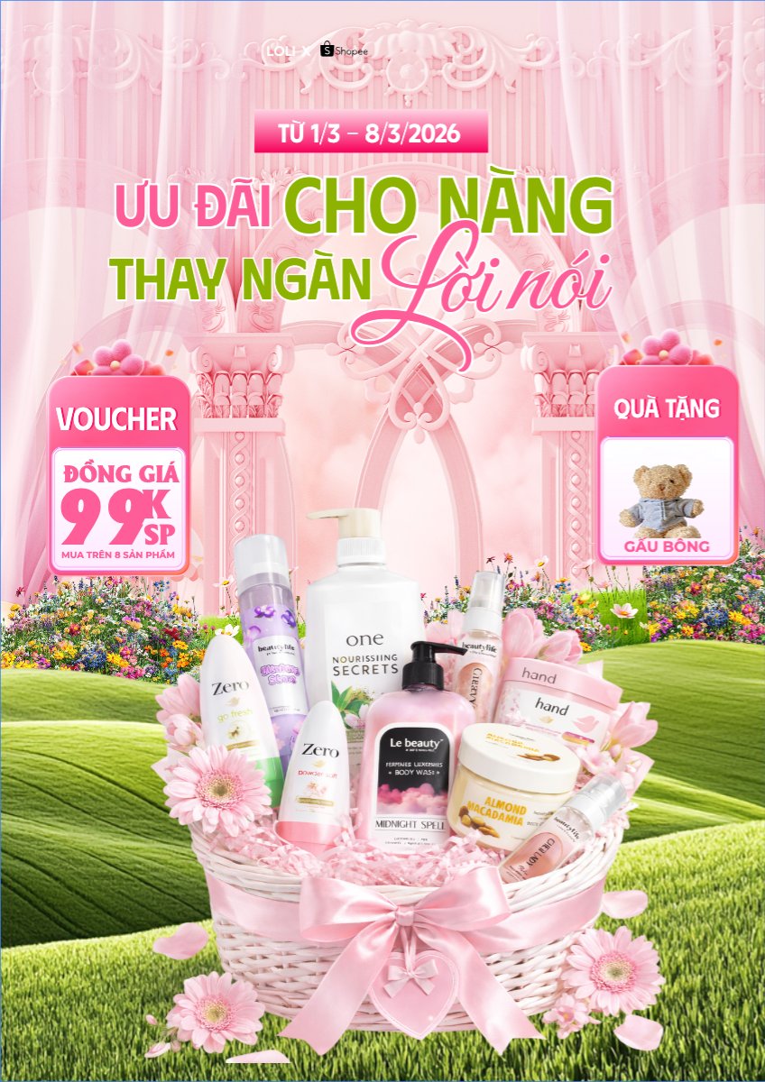 Mẫu Poster chuẩn Bão sale tháng 3 — LayerPic