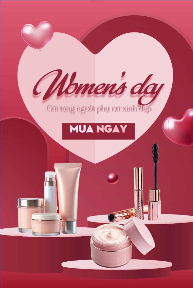 Mẫu Bài post MXH dọc Ngày phụ nữ Việt Nam, women's day, 20/10, sự kiện, event, chương trình, sale, giải trí, entertainment — LayerPic