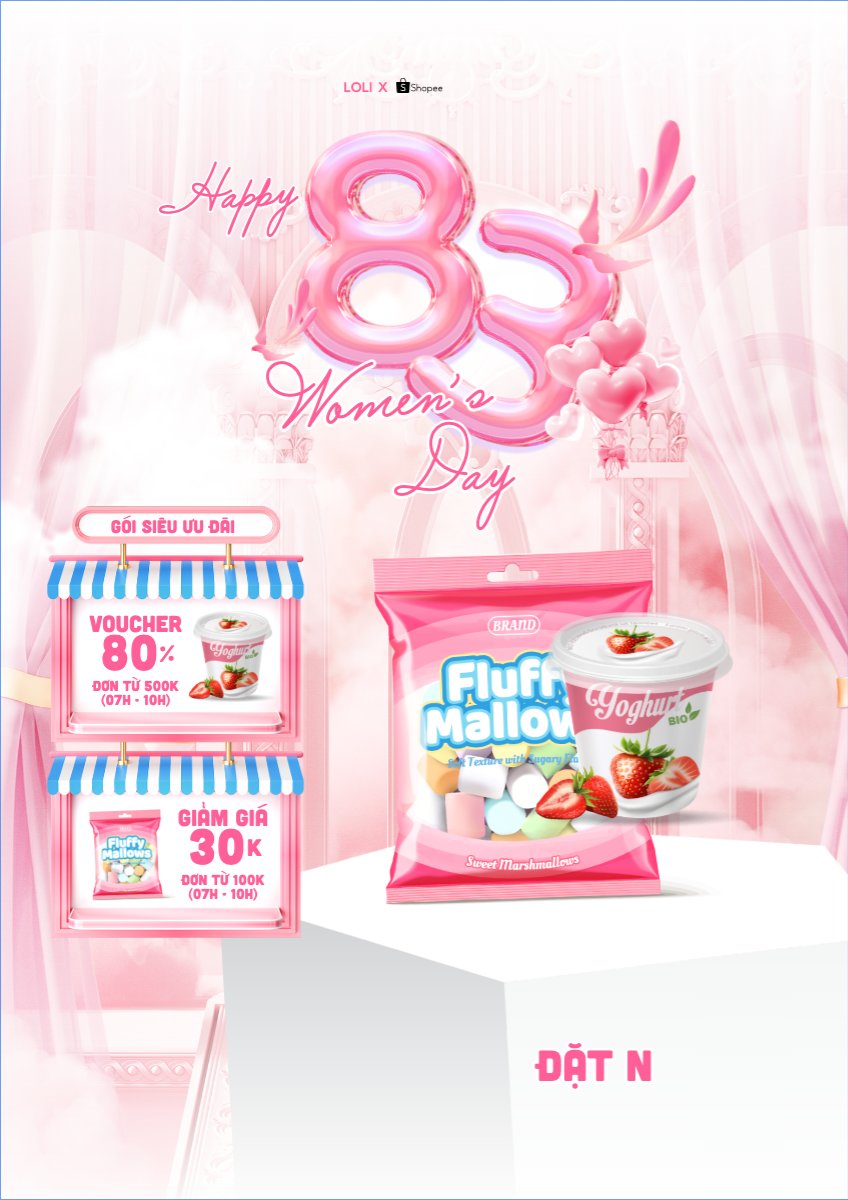 Mẫu Poster chuẩn Sale ngày 8/3 — LayerPic