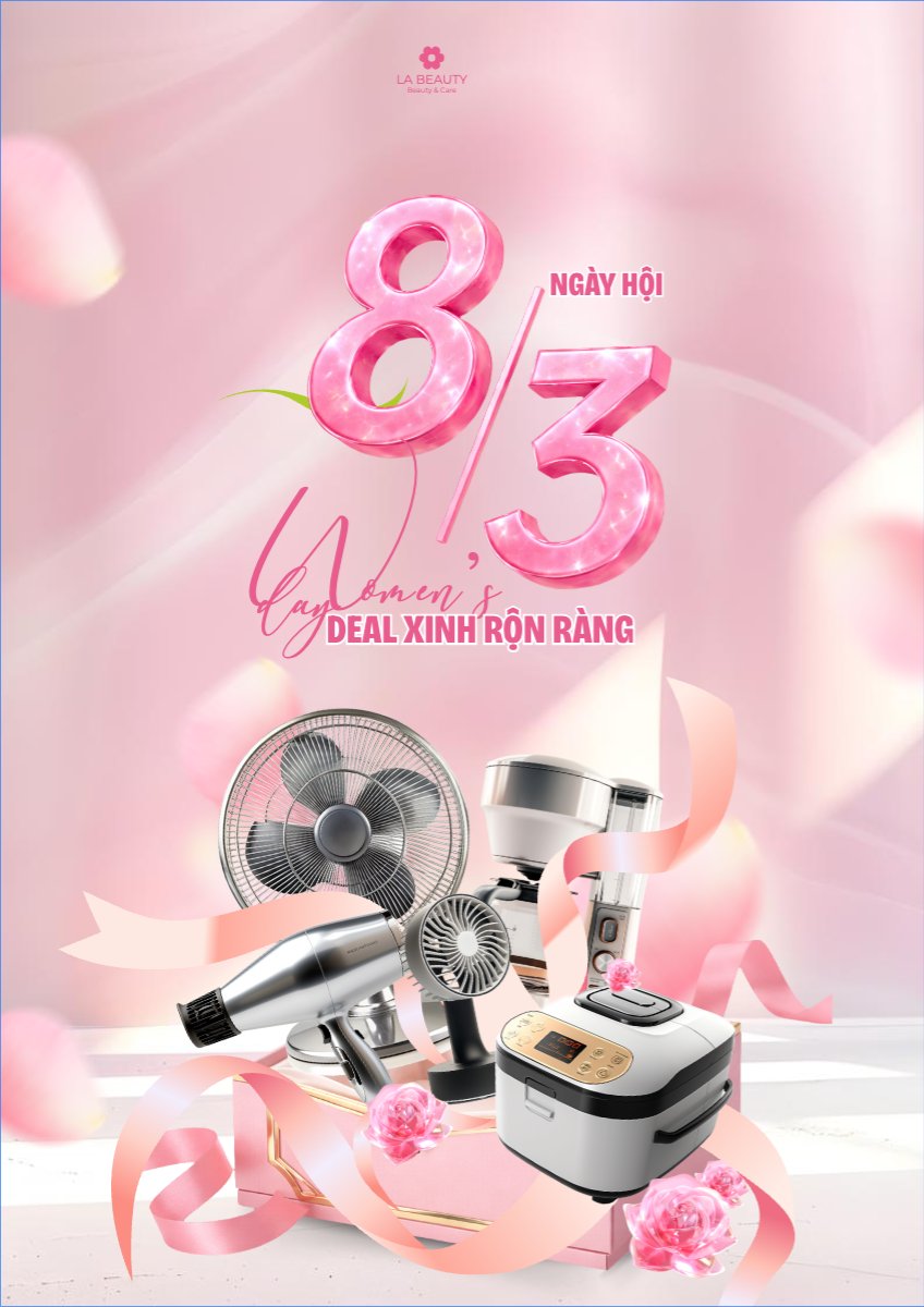 Mẫu Poster chuẩn Bão sale tháng 3 — LayerPic