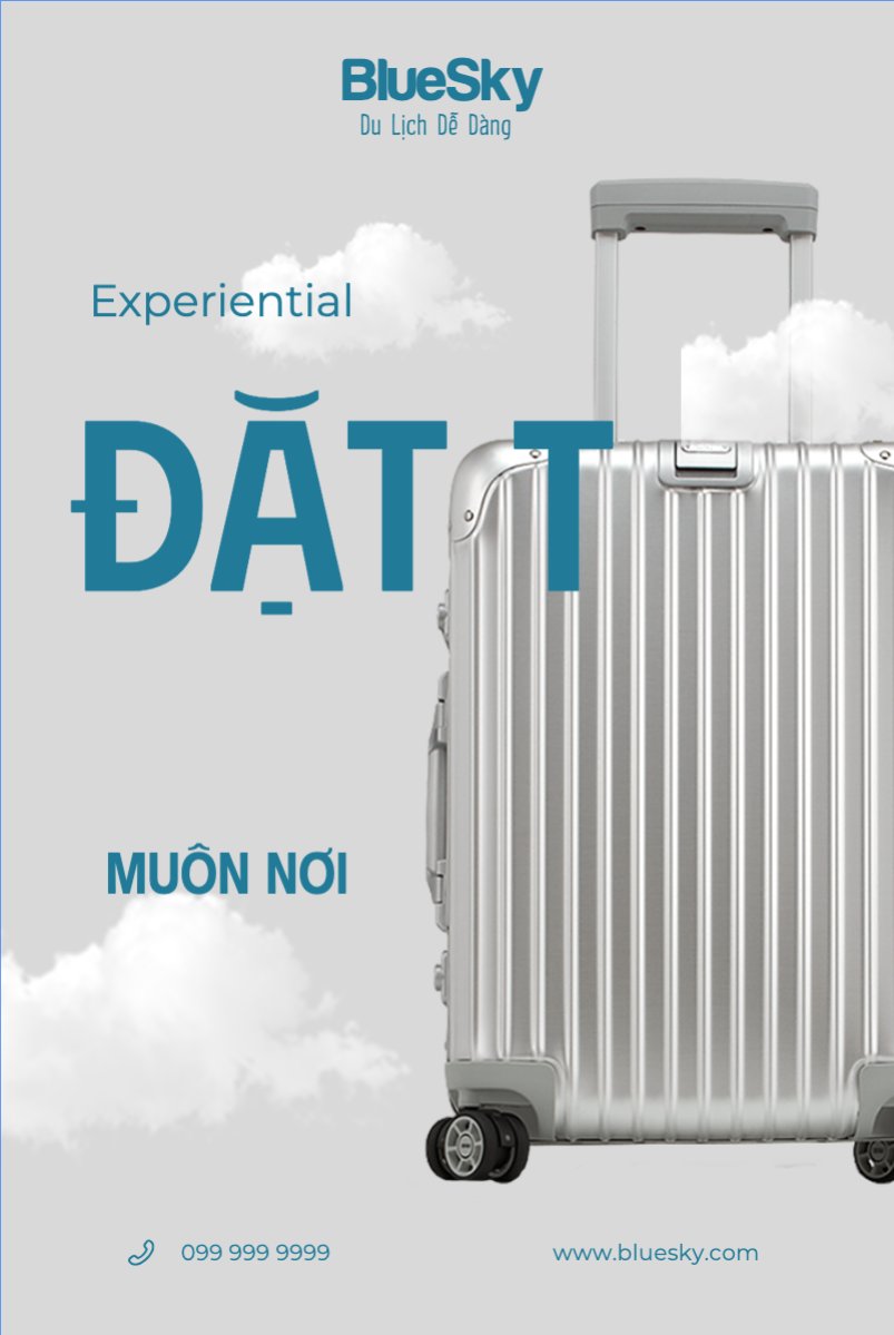 Mẫu Bài post MXH dọc Du lịch, travel, tourism, trải nghiệm, khám phá — LayerPic
