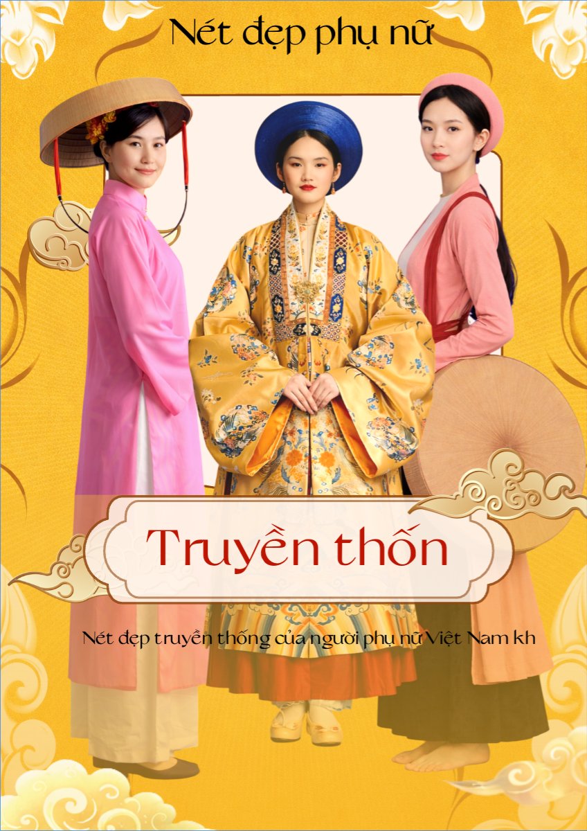 Mẫu Poster chuẩn Nét đẹp truyền thống của phụ nữ — LayerPic
