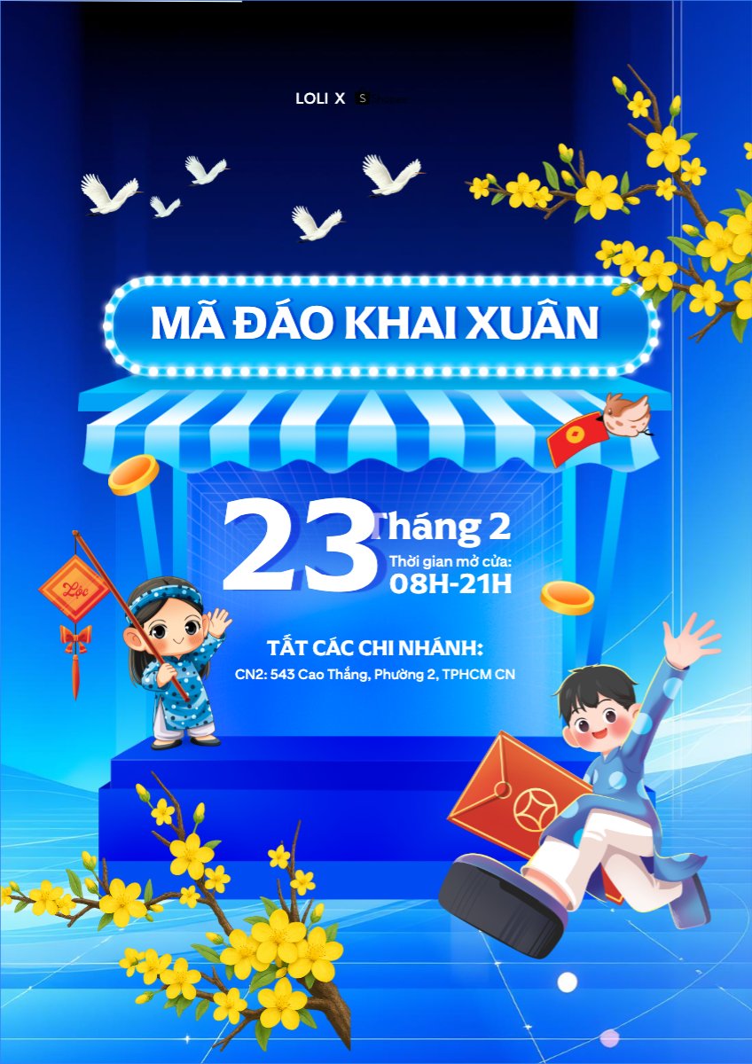 Mẫu Poster chuẩn Thông báo hoạt động trở lại — LayerPic