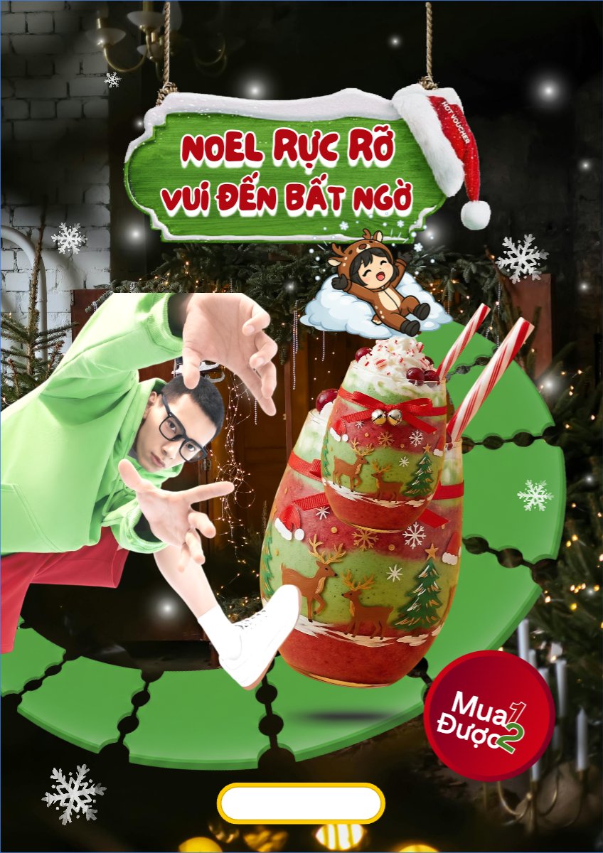 Mẫu Poster chuẩn Noel rực rỡ vui đến bất ngờ — LayerPic