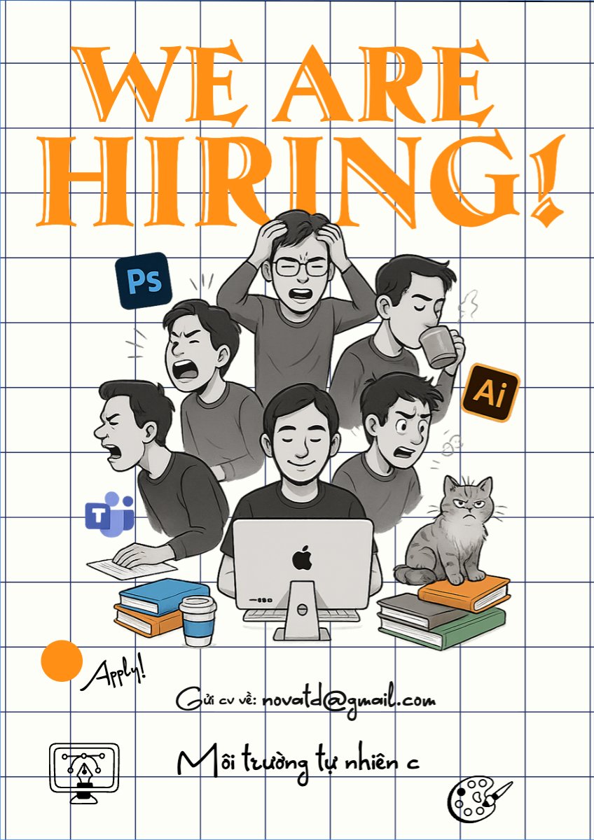 Mẫu Poster chuẩn We are hiring! — LayerPic