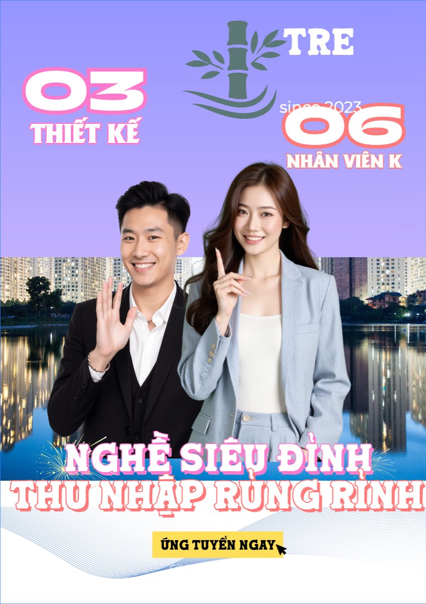 Mẫu Poster chuẩn Nghề siêu đỉnh thu nhập rủng rỉnh — LayerPic