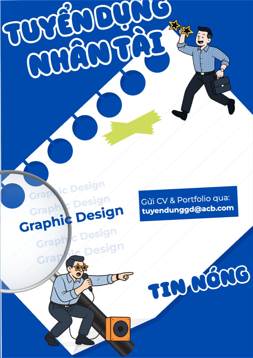 Mẫu Poster chuẩn Tuyển dụng nhân tài — LayerPic