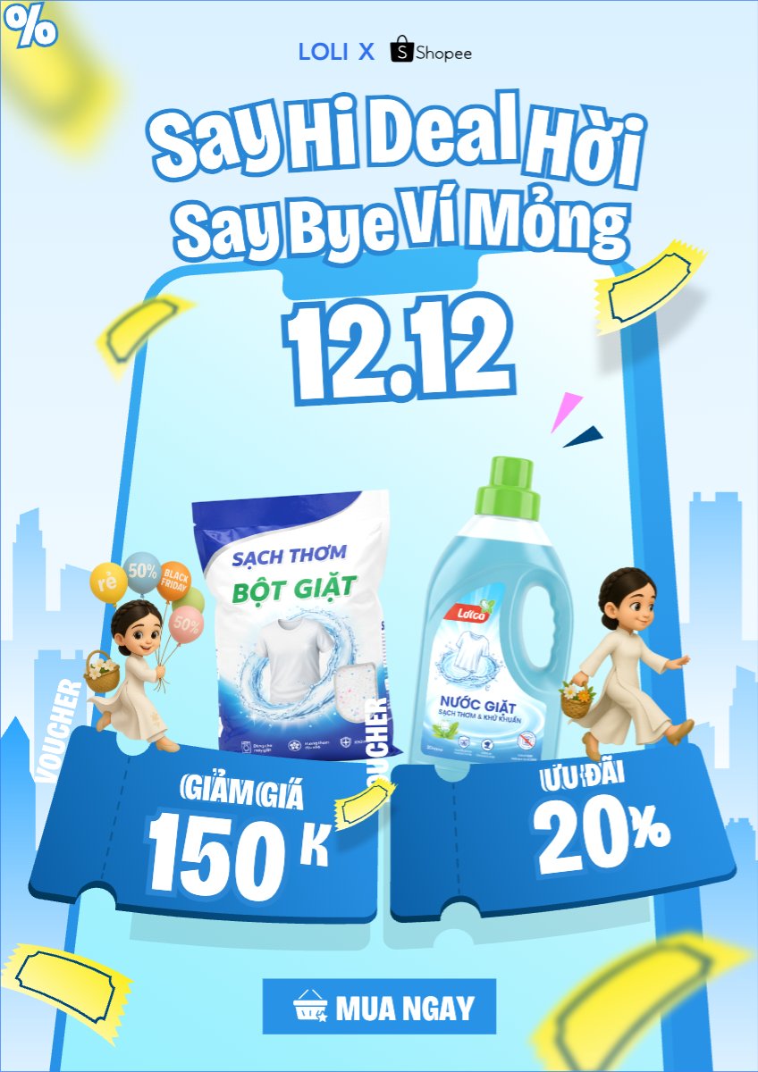 Mẫu Poster chuẩn Say hi deal hời say bye ví mỏng — LayerPic