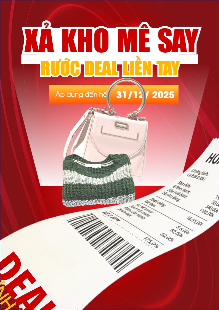 Mẫu Poster chuẩn Xả kho mê say rước deal liền tay — LayerPic