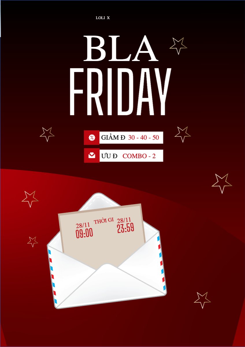 Mẫu Poster chuẩn Black friday giảm giá — LayerPic