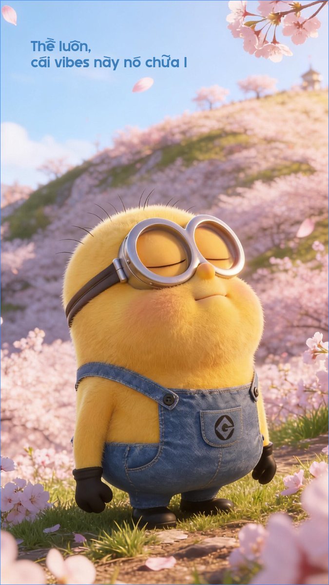 Mẫu Hình nền điện thoại Cái vibes nó chill — LayerPic
