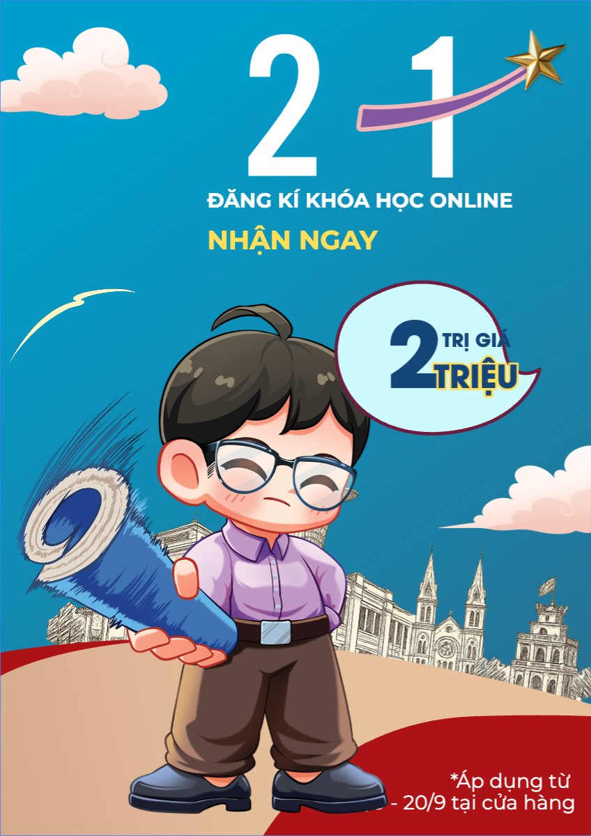 Mẫu Poster chuẩn Giảm khóa học online — LayerPic