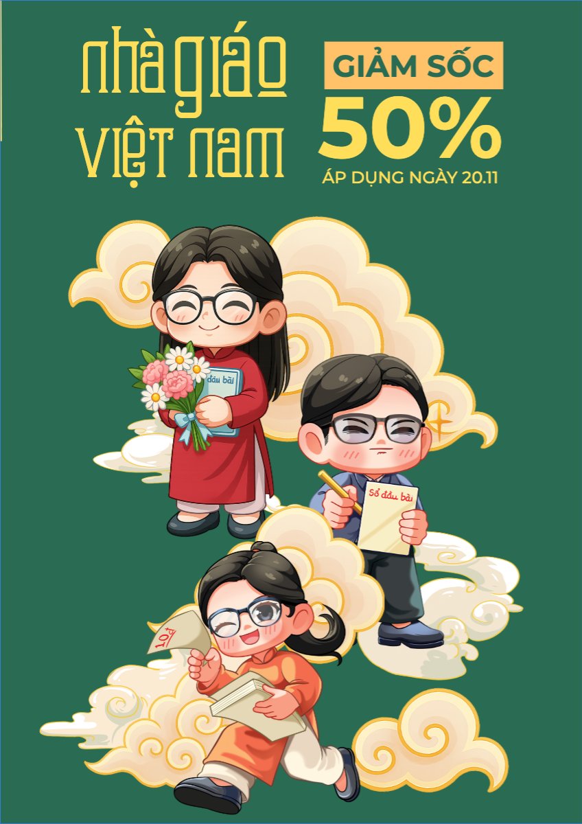 Mẫu Poster chuẩn Giảm giá nhân ngày 20/11 — LayerPic