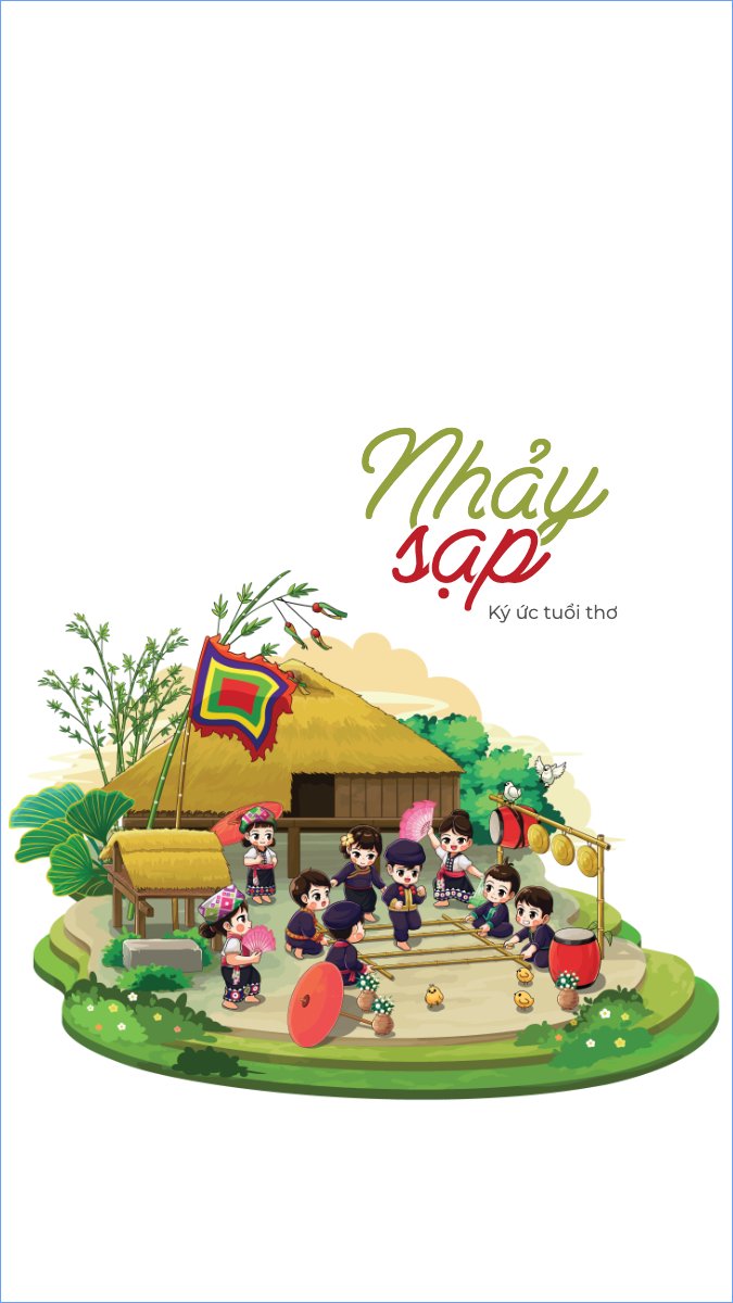 Nhảy sạp, trò chơi dân gian, truyền thống, Việt Nam, traditional, dễ thương, cute, chibi, hoạt hình, cartoon	