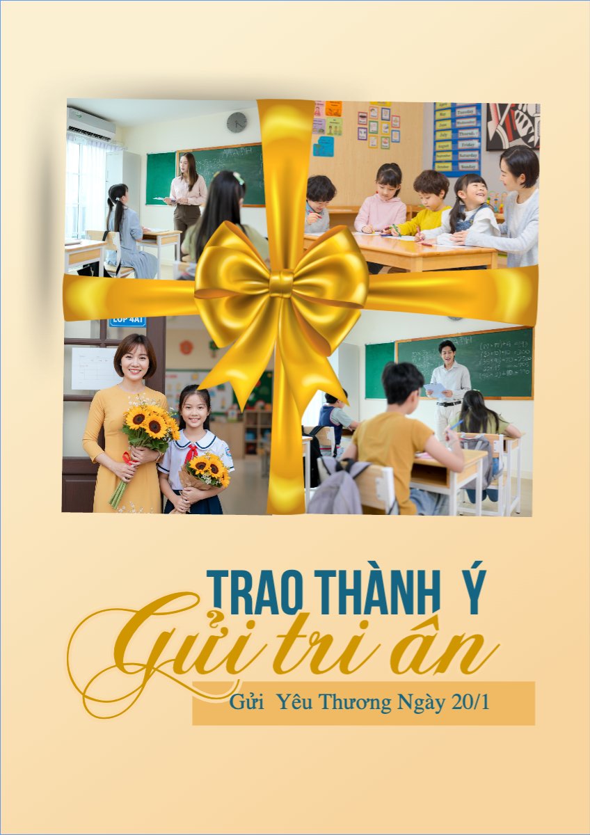 Mẫu Poster chuẩn Gửi tri ân 20/11 — LayerPic
