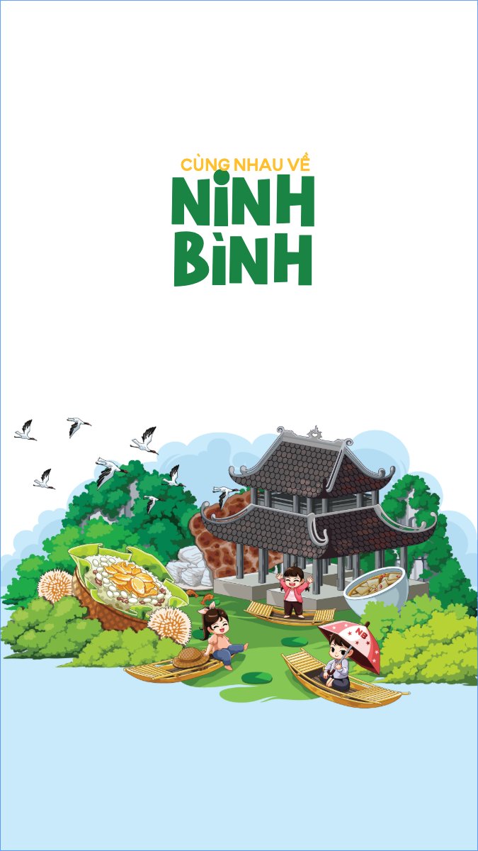 Ninh Bình, Việt Nam, địa danh, du lịch, travel, dễ thương, cute, chibi, hoạt hình, cartoon