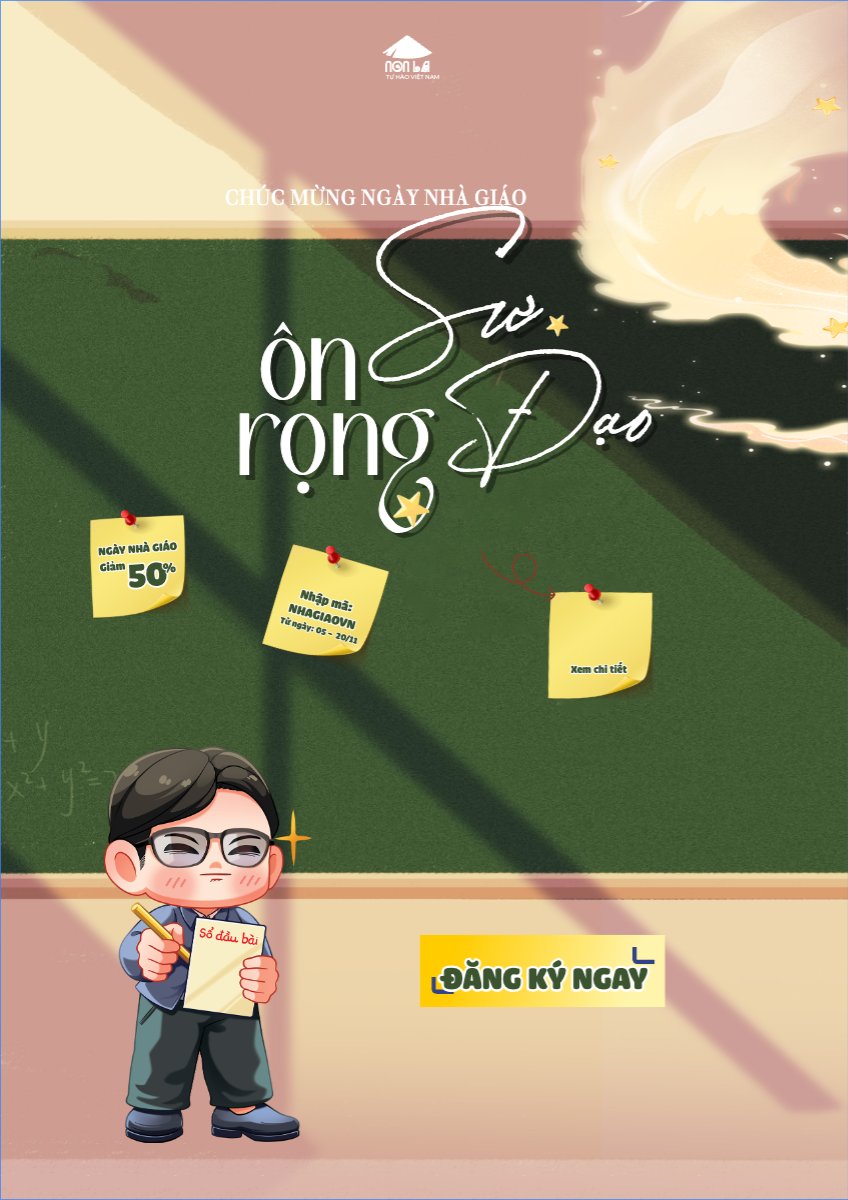 Mẫu Poster chuẩn Tôn sư trọng đạo 20/11 — LayerPic